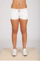 Leg Whole Body Woman Casual Shorts Average Studio photo references